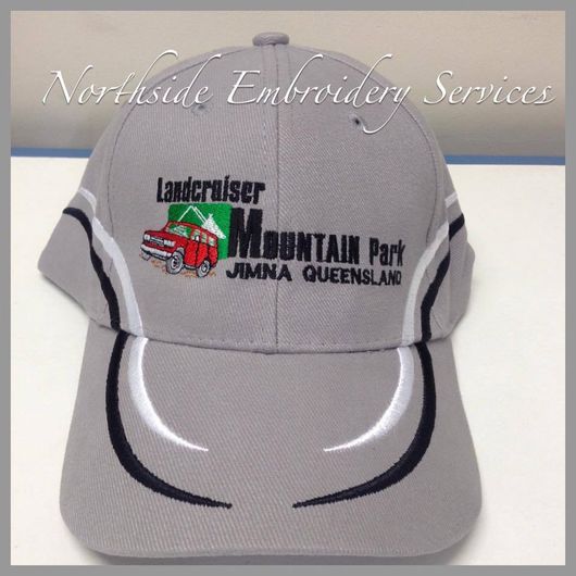 Embroidery done on cap