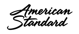 Logo American Standard en caractères noirs.