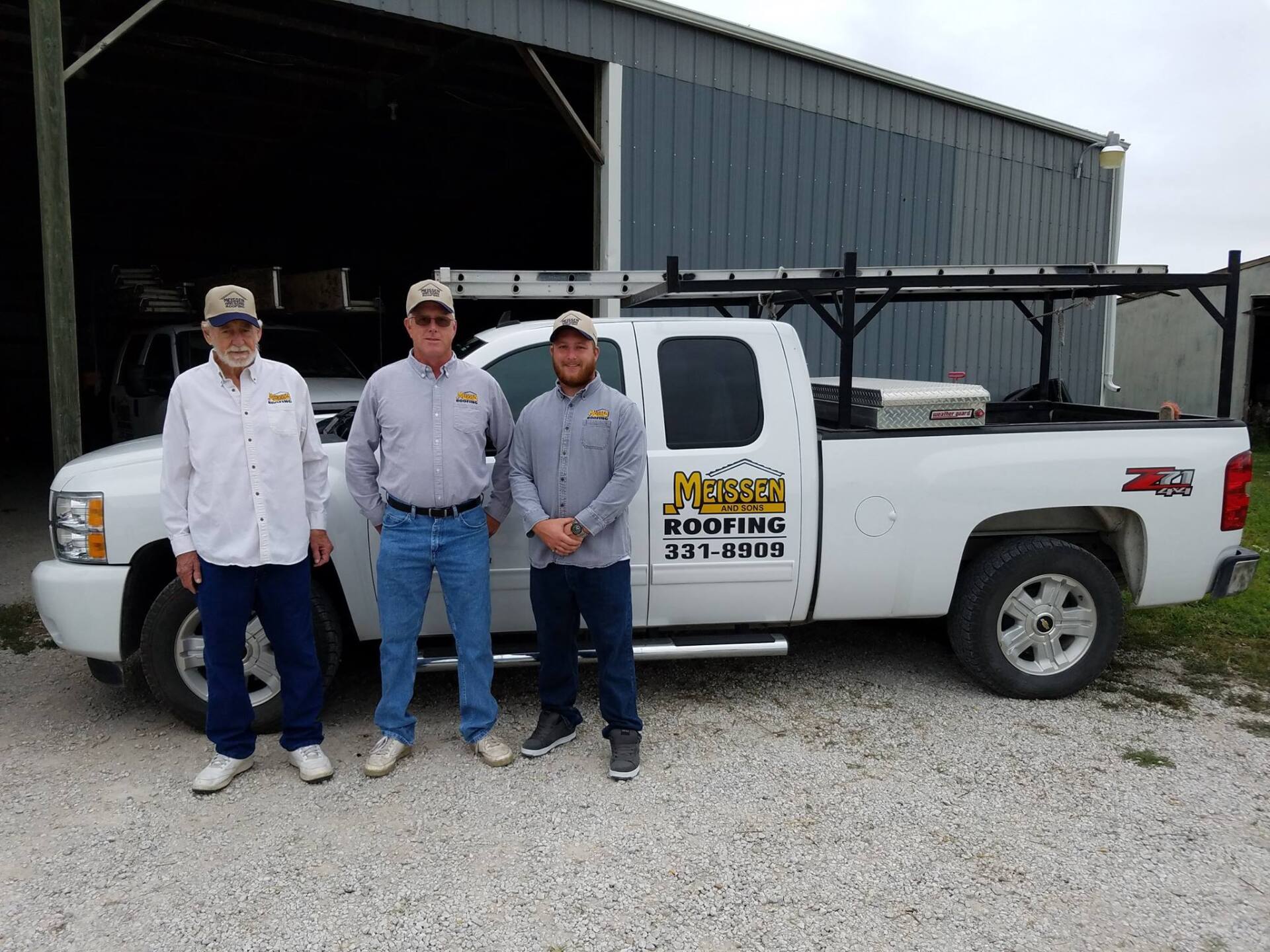 Three generations at roofers — Raymore, MO — Meissen & Sons Roofing