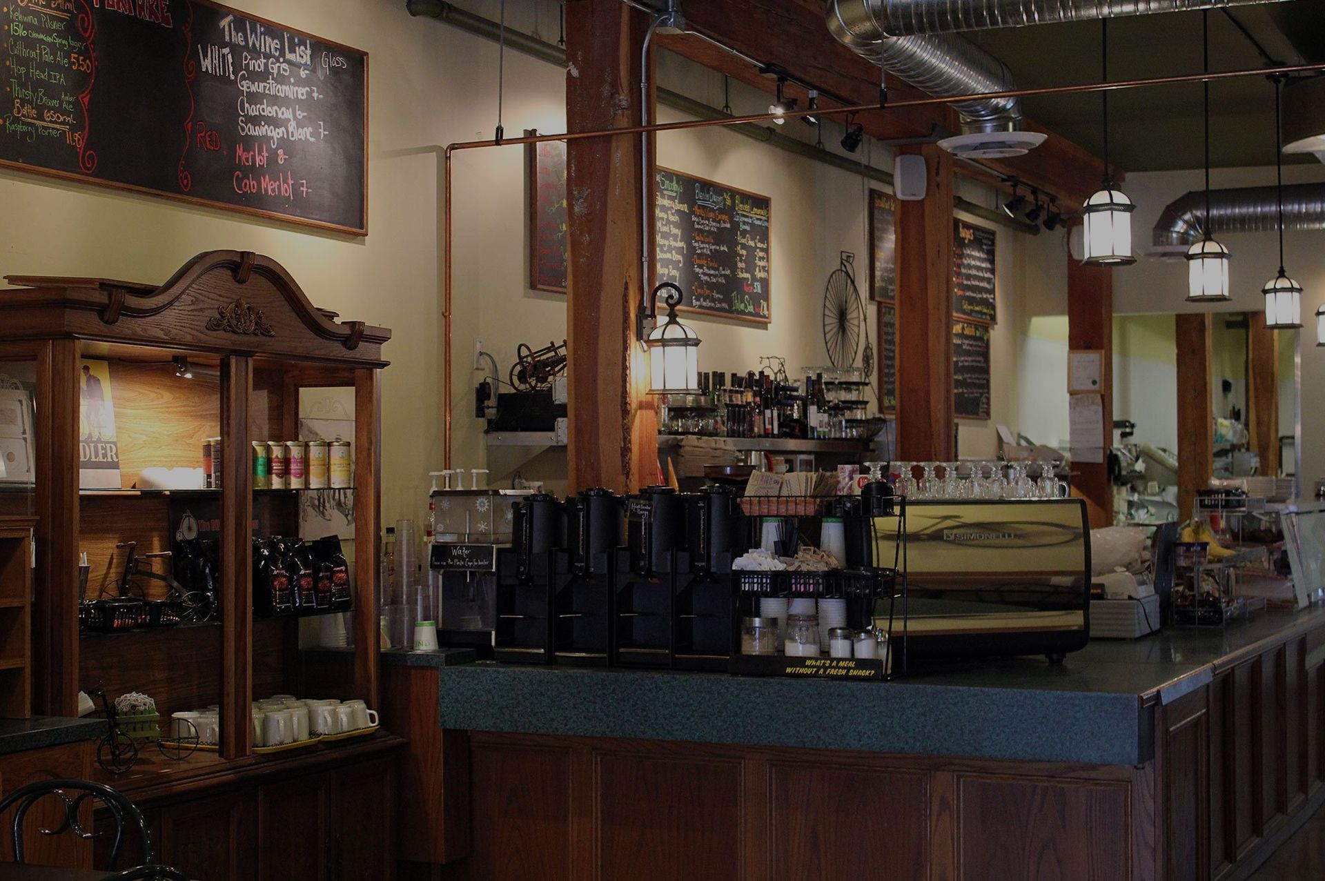 Counter in the shop