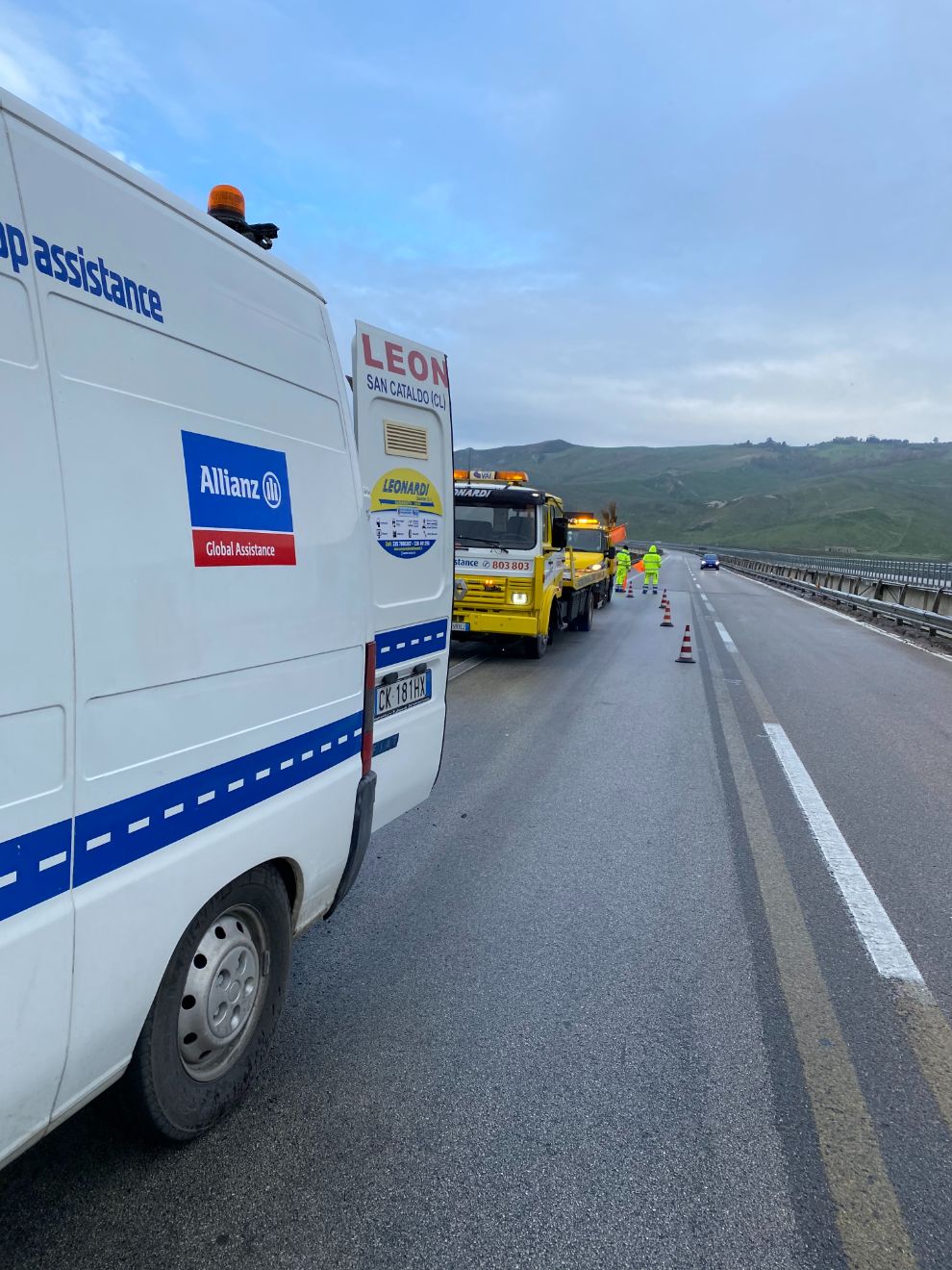 intervento di soccorso stradale