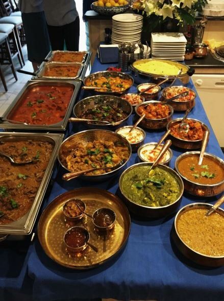 Delicious food served as part of our catering services