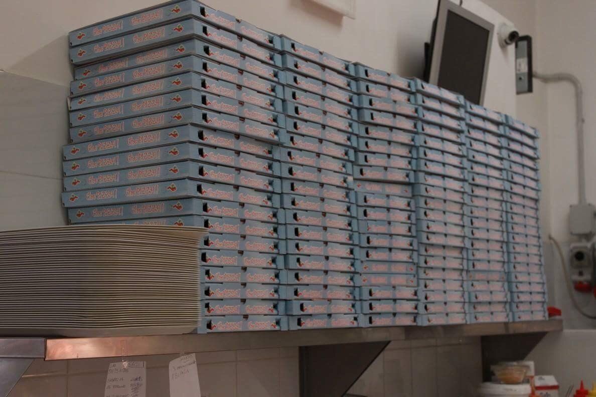 cartoni per pizze