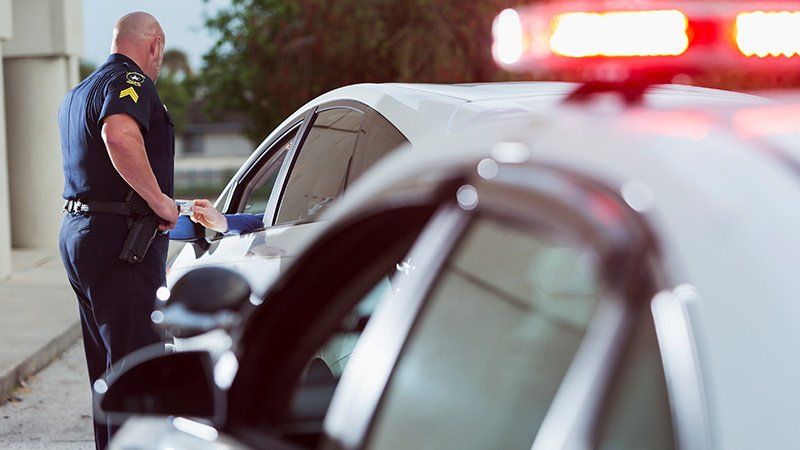 police pulling someone over