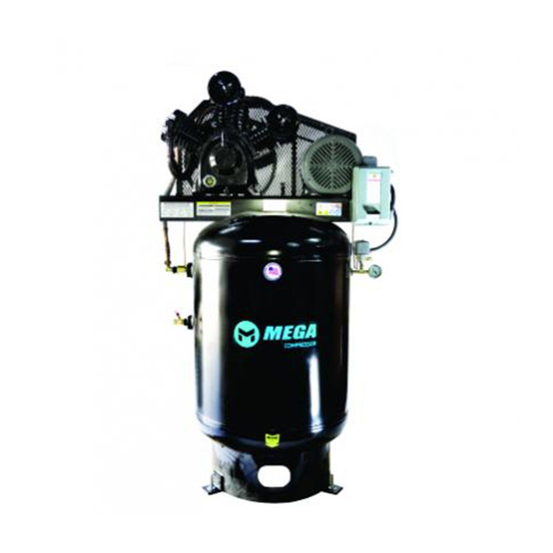 A black mega air compressor on a white background