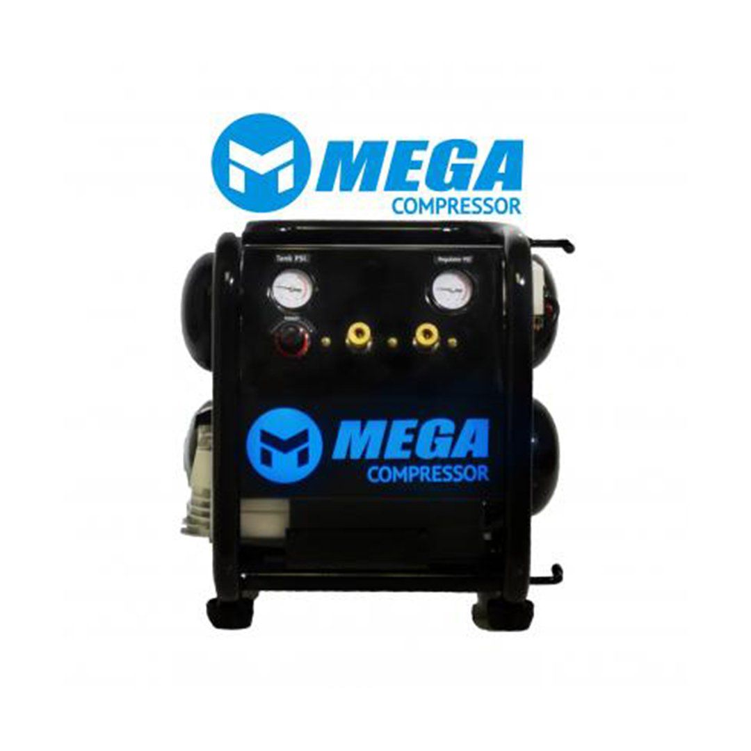 A mega compressor is shown on a white background