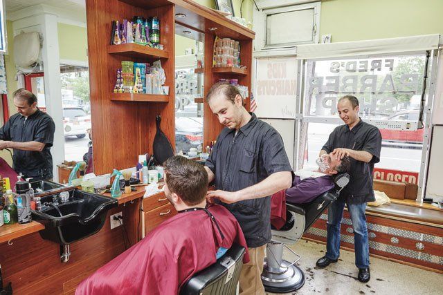 men's haircut