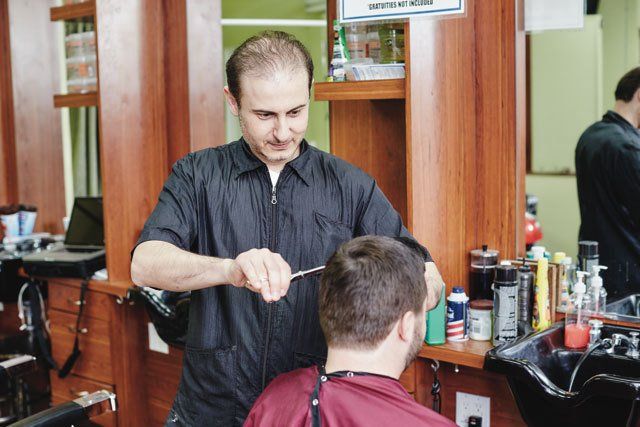 men's haircut