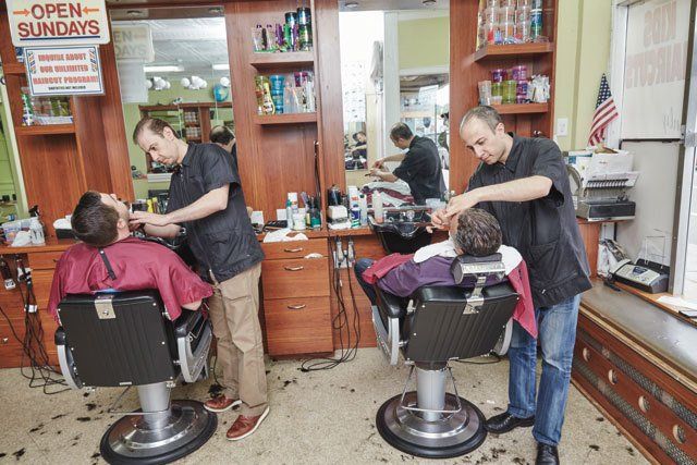 men's haircut