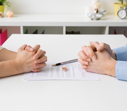 Family Lawyer — Couple Discussing About Divorce in Flemington, NJ Family Lawyer — Couple Discussing About Divorce in Flemington, NJ