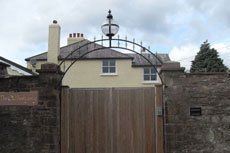 wood and metal gate