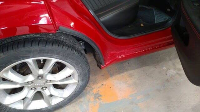 Red Dodge Charger Top Step View