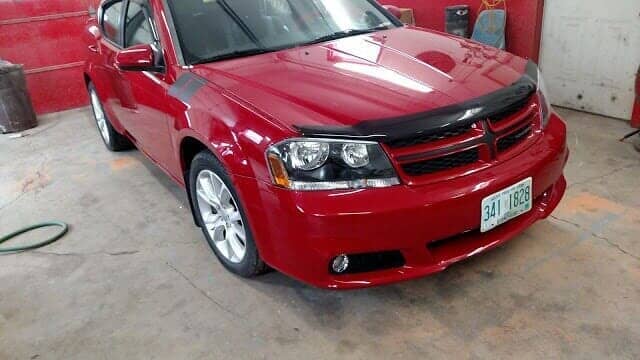 Red Dodge Charger Front View