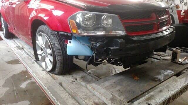 Red Dodge Charger Front End