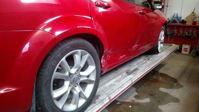 Red Dodge Charger Back