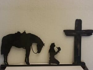 Horse with Cross — Welding in Stillwater, OK