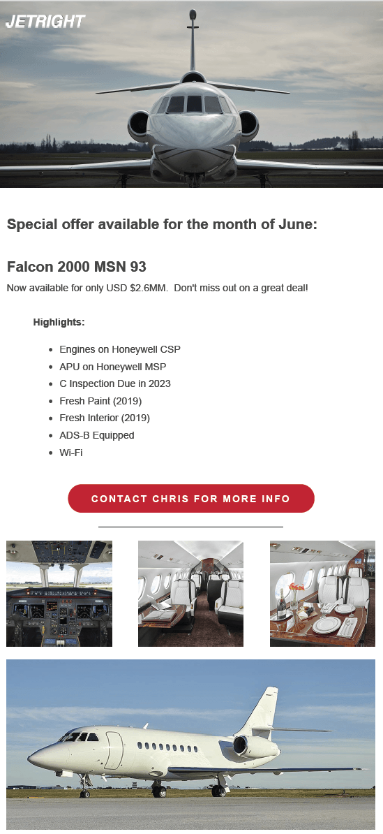 JetRight Special Offer | Roux LLC Franklin, TN