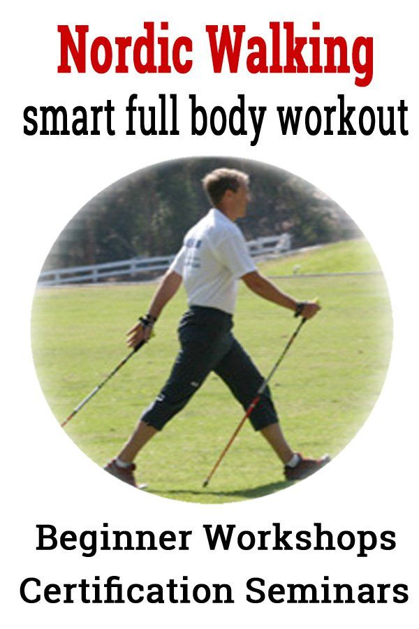 Nordic walking smart full body workout beginner workshops certification seminars