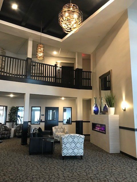 Aerial shot of Park Place Apartments