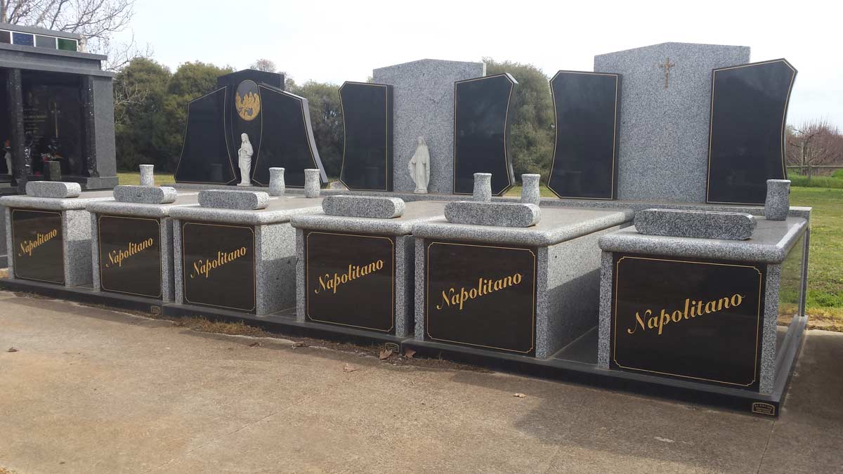 four headstones