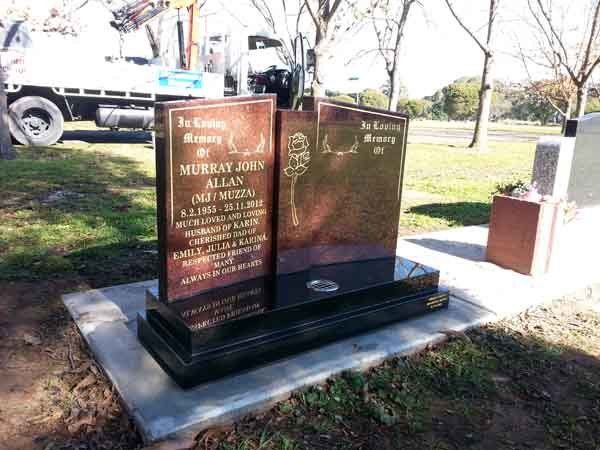 brown headstone