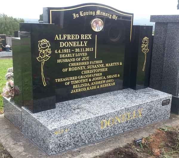 brown headstone