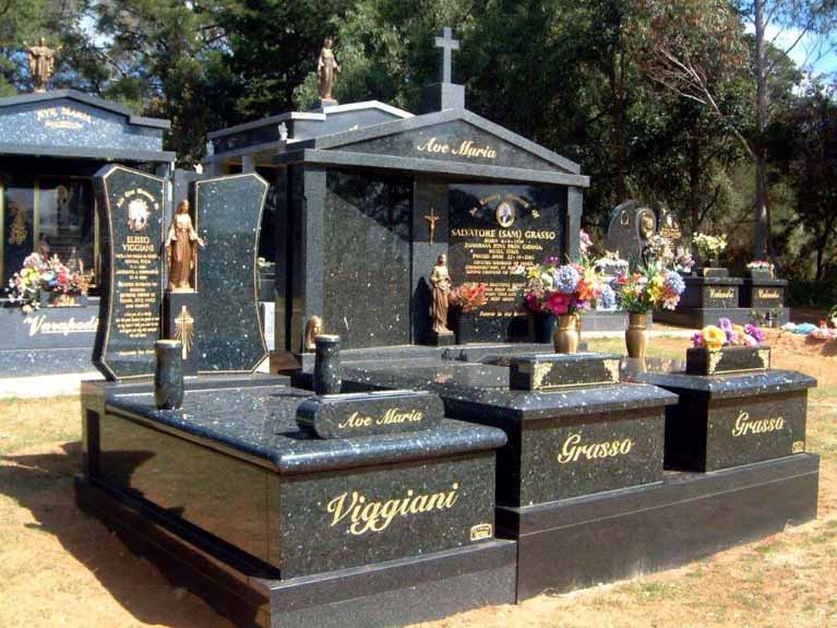 Double Granite Lawn Monument