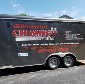 Black Company Vehicle — Rochester, NH — Gilmartin Chimney and Vent Black Company Vehicle — Rochester, NH — Gilmartin Chimney and Vent
