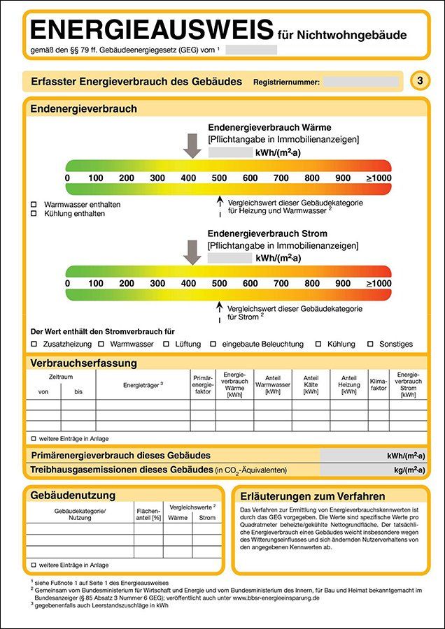 Zeigt den Energieverbrauch anhand einer farbkodierten Skala an und stellt Verbrauchsdaten bereit.