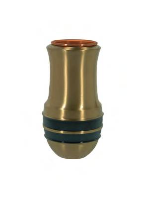 Vaso cimiteriale portafiori tondeggiante