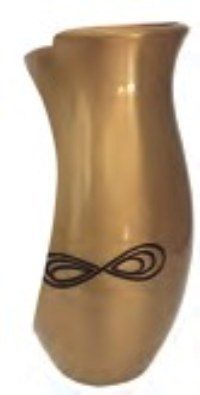 Vaso in bronzo con simbolo infinito