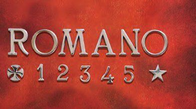 Lettere e numeri per lapide