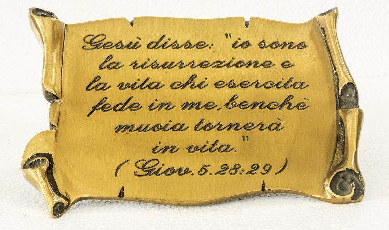 Versetto in bronzo