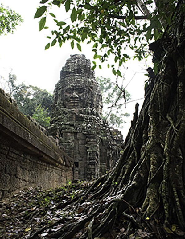 a photo of Cambodian ruins