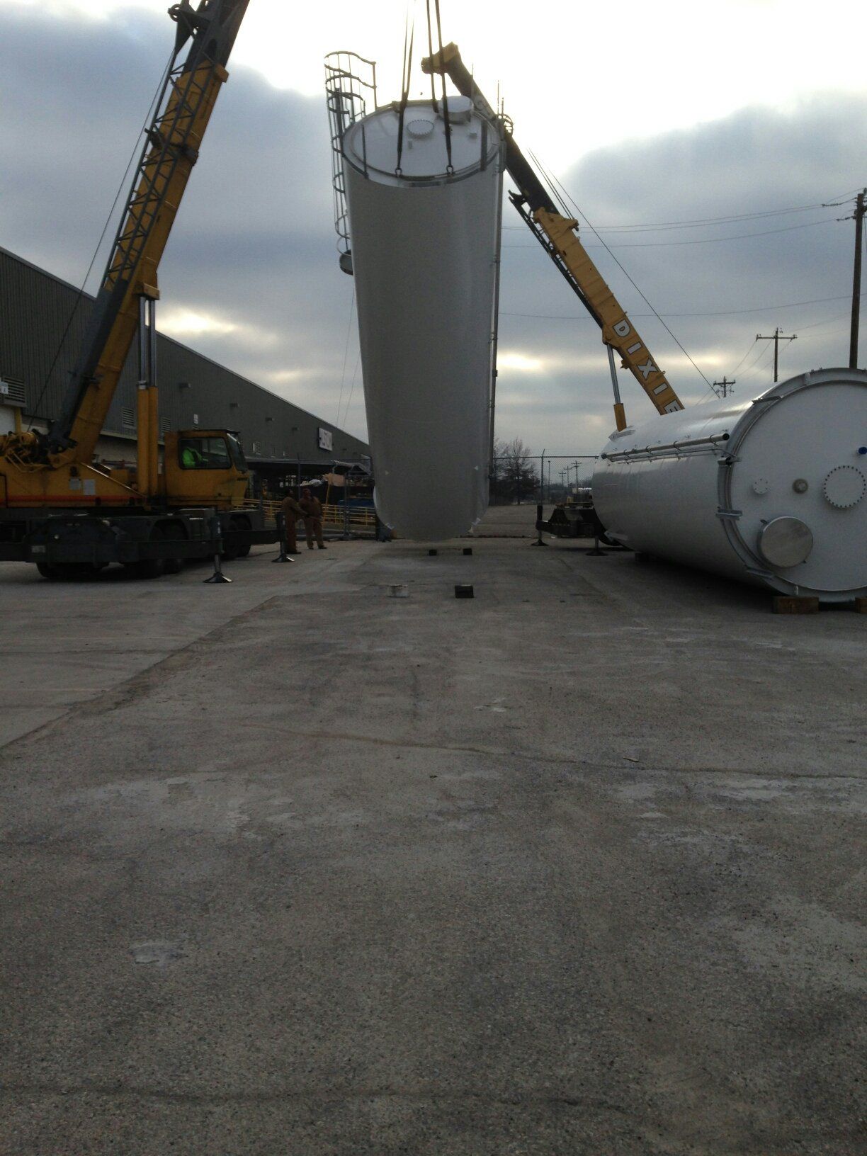 One of our cranes