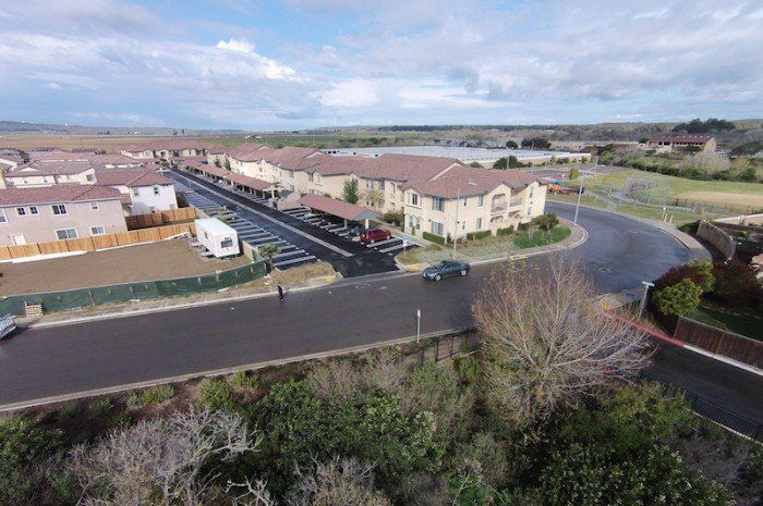 seabreeze apartments drone view