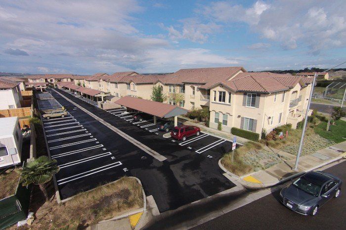 seabreeze apartments drone view