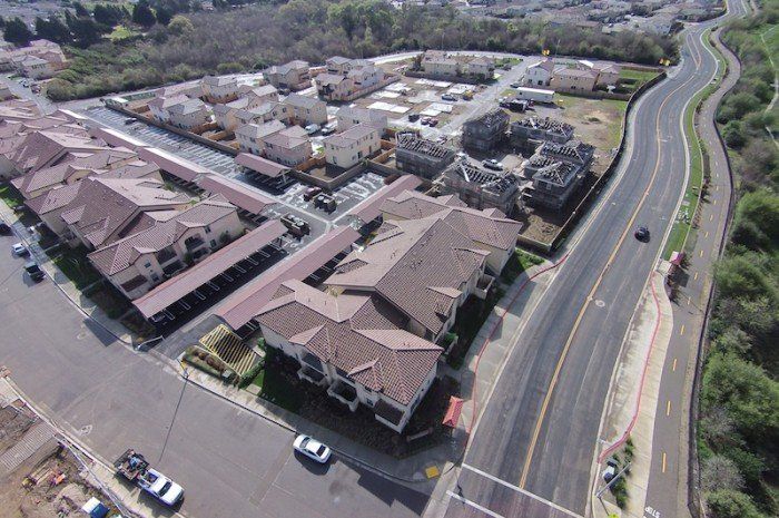 seabreeze apartments drone view