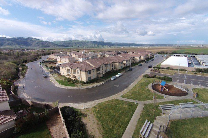 seabreeze apartments drone view