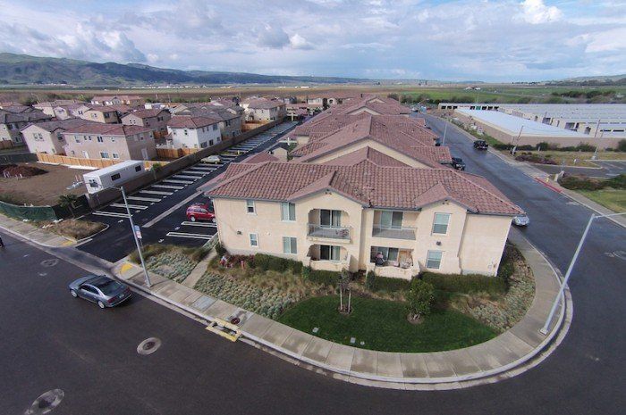 seabreeze apartments drone view