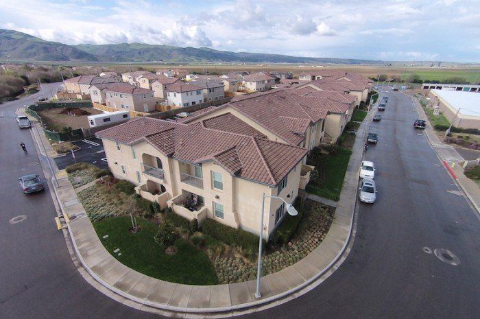 seabreeze apartments drone view