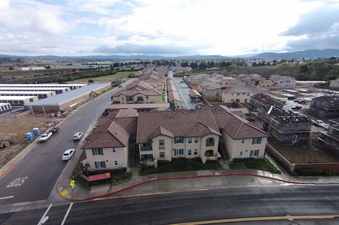 seabreeze apartments drone view