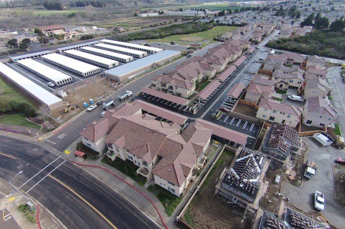 seabreeze apartments drone view