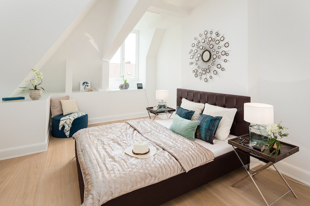 Schlafzimmer nachher - mit einem wohngesicht Home Staging