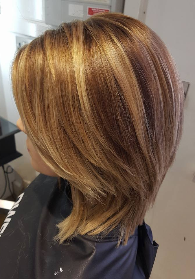 highlighted hair