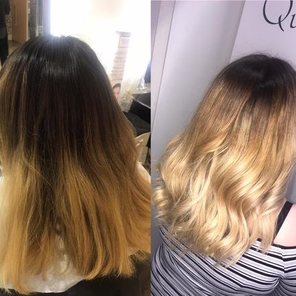 before and after colouring