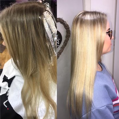 before and after colouring