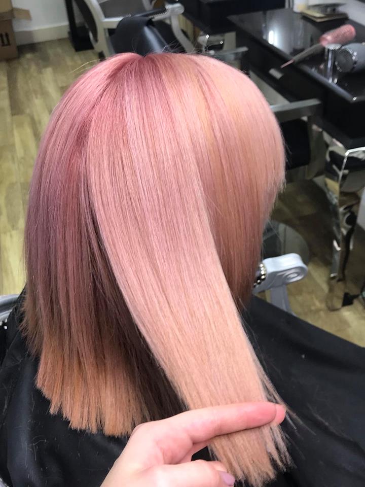 pink hair coloour