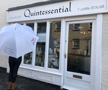 Quintessential hair salon front