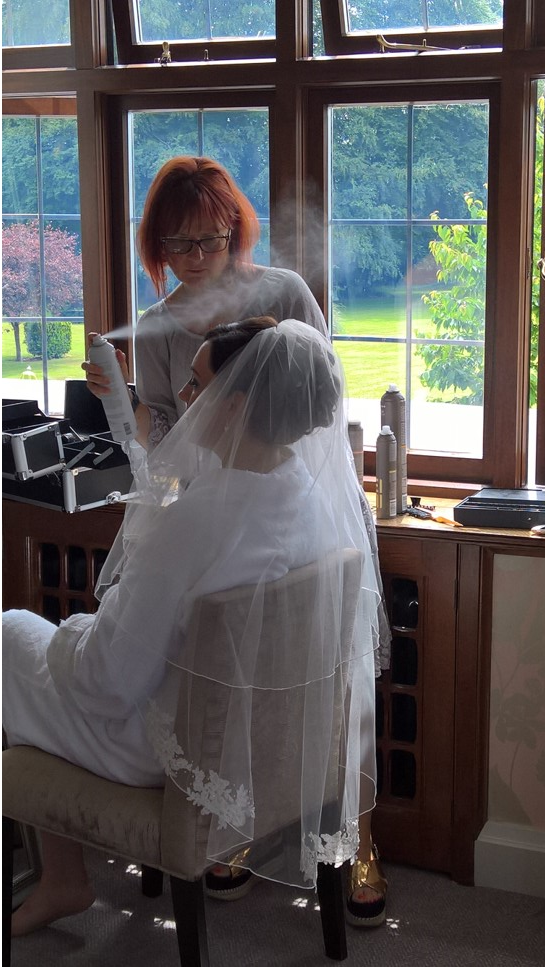 wedding hair trial